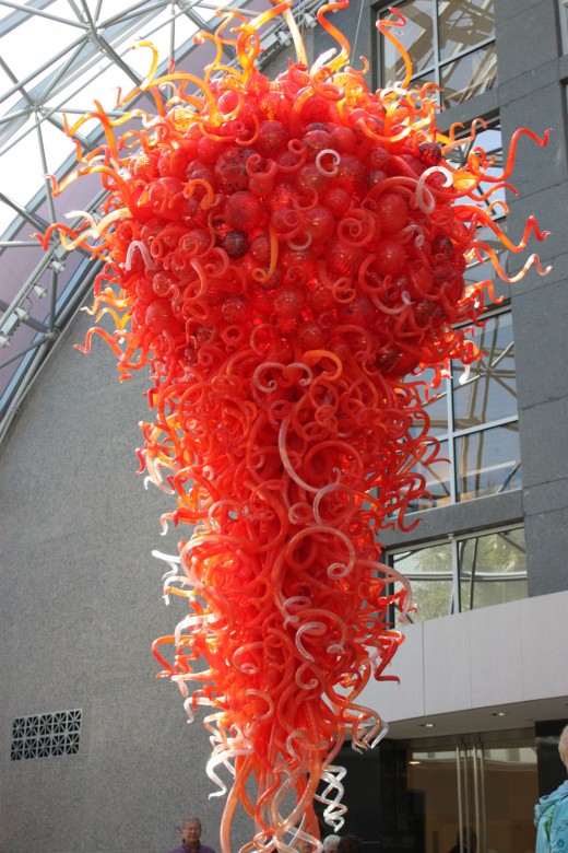 This glass sculpture was gigantic and very exciting - it's in the lobby before you actually enter the exhibit and the only one you're allowed to photograph.