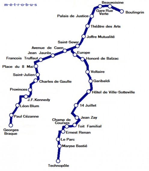 The Metro route 
