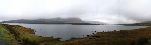 Cloudy Connemara Lake View