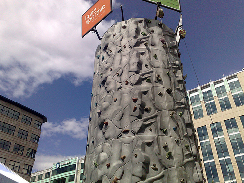 Rock Climbing wall.