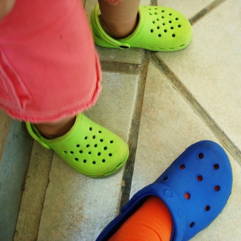 Crocs in totally cool colors - for cool kids:-)