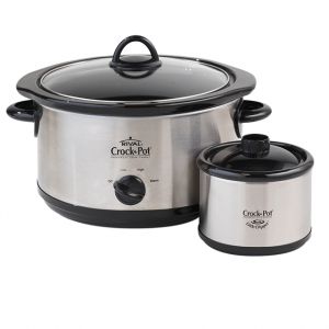 Rival crock pot and mini crock