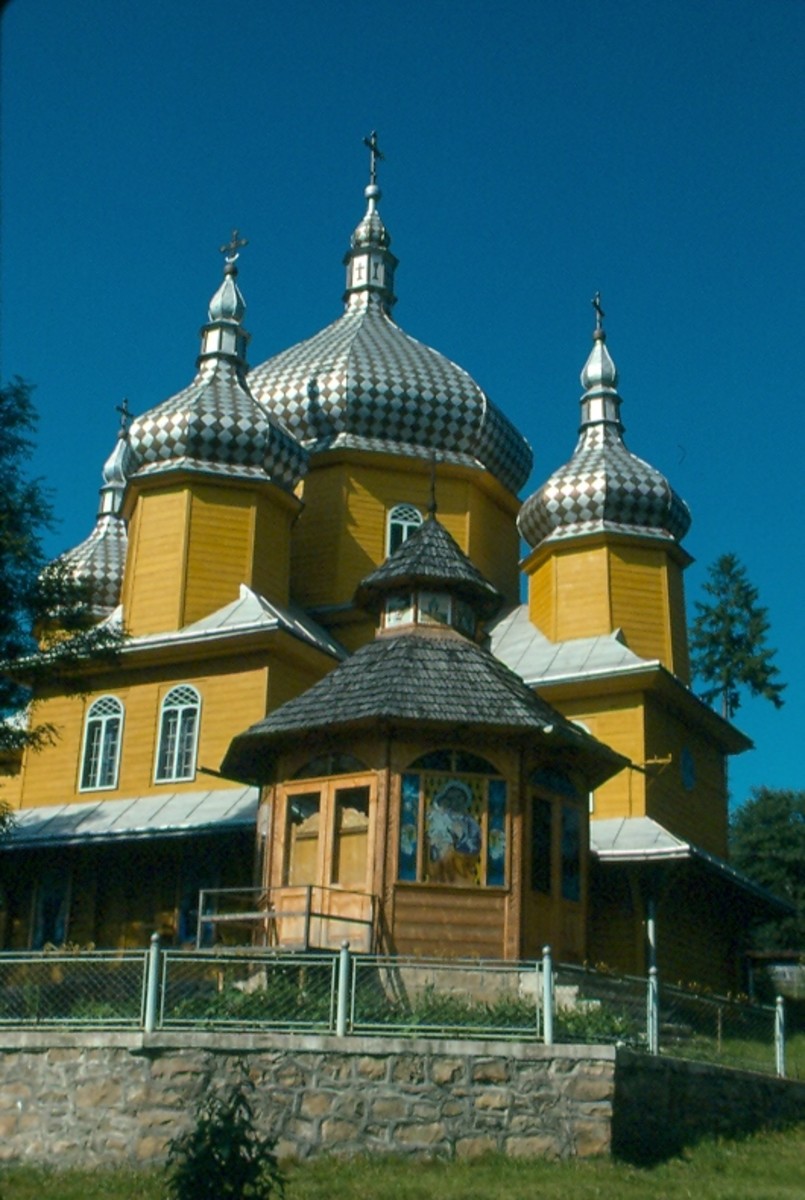 Village church, Vorokhta, Ukraine. 
