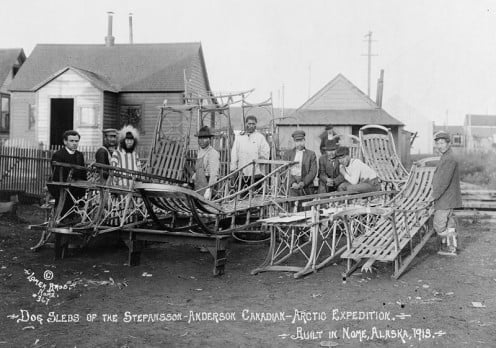 These dog sleds srived an Arctic Expedition in 1913 - the StefanssonAnderson Canadian project.