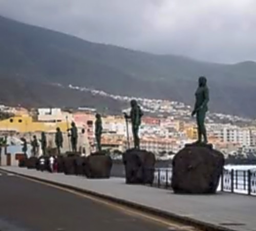 Statues of nine Guanche leaders