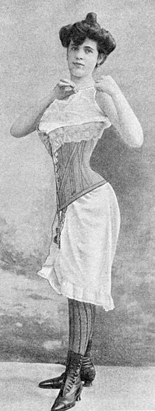 The corset was likely a cause of heartburn.