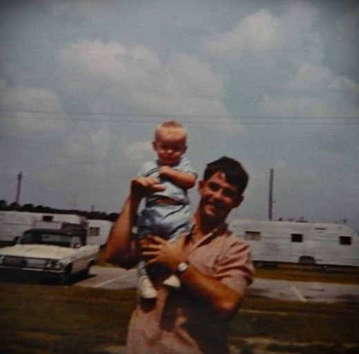 Dad & I in North Carolina circa '69