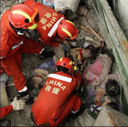 Fire Fighters to the rescue in China.