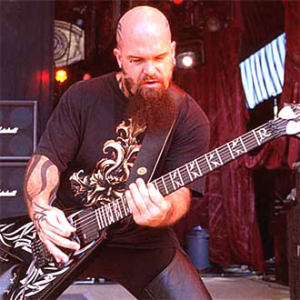 The meanest looking friendliest guitarist ever?  Kerry King from Slayer