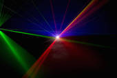 laser beams (red,green,blue)