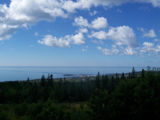 A beautiful view of the summer sky by Grand Marais MN