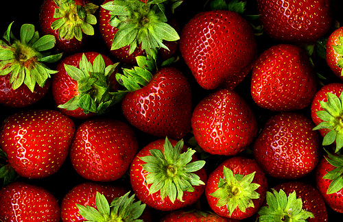Strawberries have one of the highest levels of chemical residues of any fruit. Photo by *clairity*