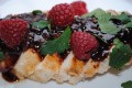Pan Seared Chicken with Raspberry Balsamic Reduction