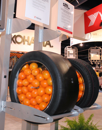 Oranges in tires