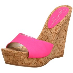 Pink platform sandals from the Jessica Simpson range