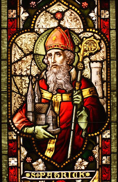 "Saint Patrick stained glass window from Cathedral of Christ the Light, Oakland, CA." Taken on February 3, 2009 Author: 'Sicarr' This file is licensed under the Creative Commons Attribution 2.0 Generic license by Sicarr who has not endorsed my item