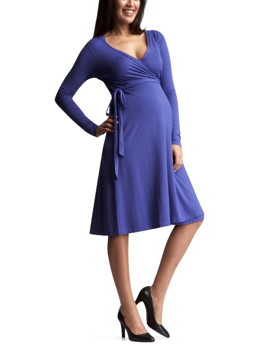 Maternity wrap dress from The Gap