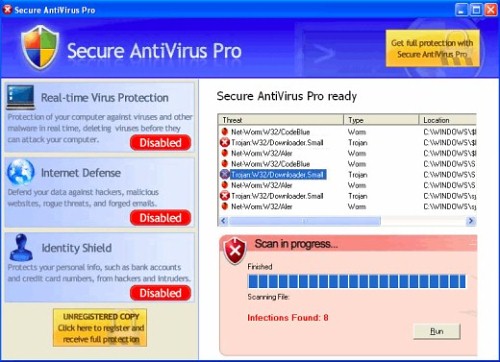 Example of av.exe bogus popup
