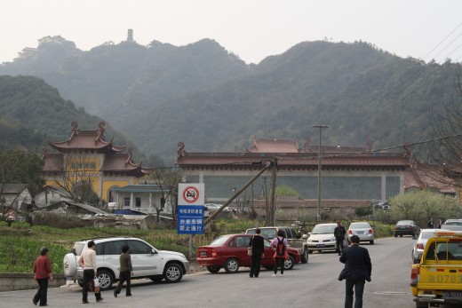 See the temple at the top?