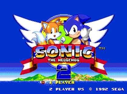 Sonic the Hedgehog 2 Title Screen