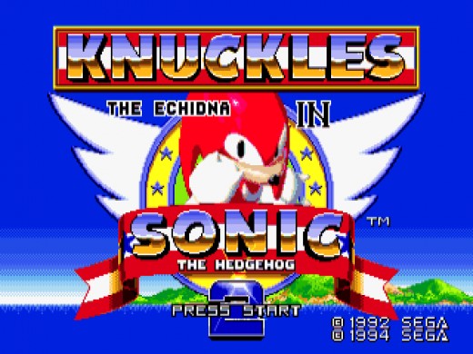 Knuckles the Echidna in Sonic the Hedgehog 2 