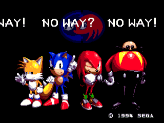 Error screen for trying to lock a different game to Sonic & Knuckles
