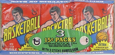 1974/75 Basketball Wax Pack Tray