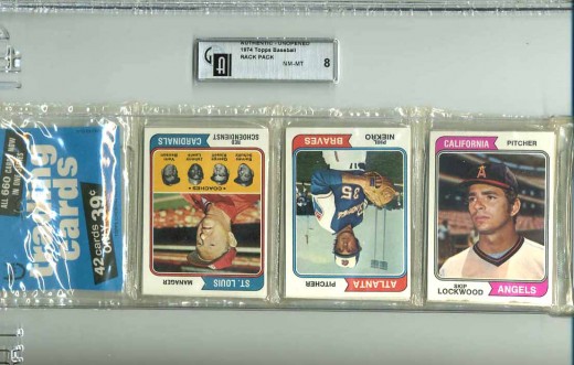 1974 Baseball Rack Pack