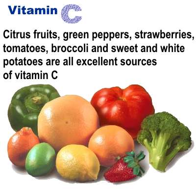 Citrus fruits rich in vitamin C