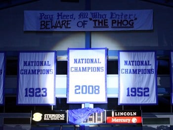 Perhaps another banner will soon be hanging from the rafters