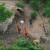 Body painted red, tribesmen fired arrows at the passing airplane Body painted red, tribesmen fired arrows at the passing airplane