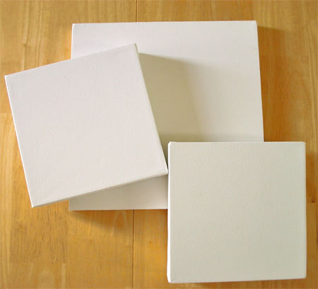 Buy art canvases.    Image taken from http://angelinasart.org copyright 2010.