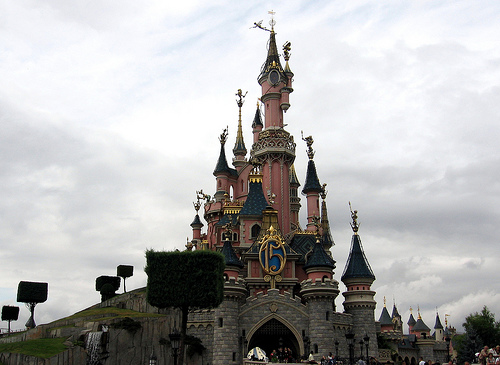 A castle in Disney Land Paris