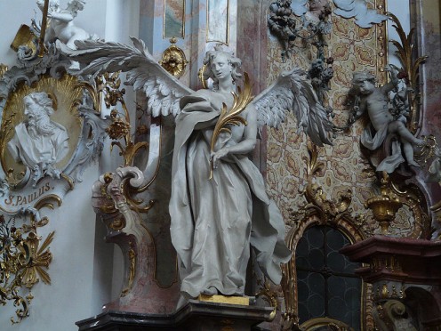 Altar of Saint Nicholas of Myra at Ottobeuren Abbey, Ottobeuren, Germany.