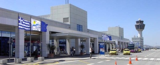 Athens airport.  An easy metro ride (one change) from the cruise port
