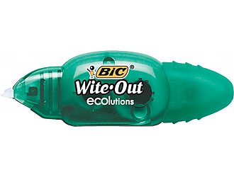 Wite-out Ecolutions, pictured here without the cap on.  This is my favorite.