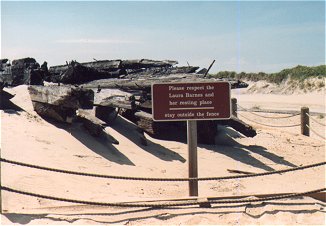 Laura A. Barnes shipwreck display