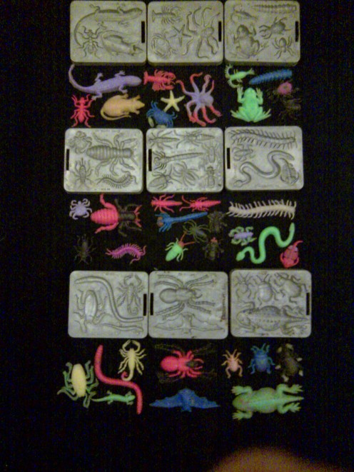 Creepy Crawlers and molds from my collection.