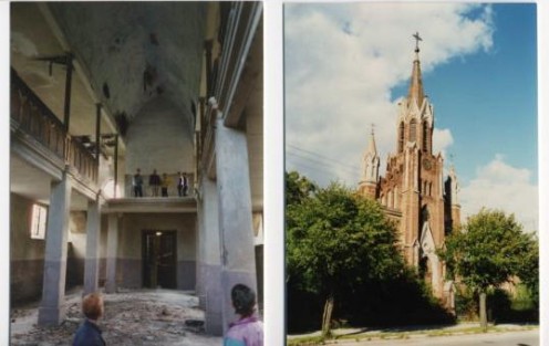 My grandfather's Lutheran church, which has been empty since the 1940's.