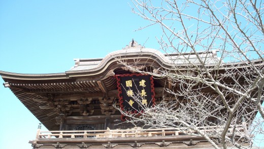 The very impressive roof of San-mon gate