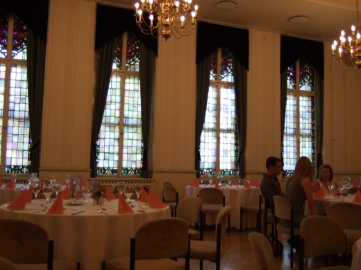 The dining room of the Schwarzer Br