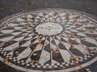 This is the memorial to John Lennon in New York City