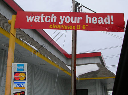 Great, so now McDonald's discriminates against people with gigantism.  (How would they even use a drive-thru, anyway?)