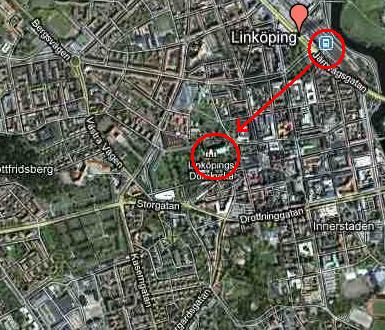 How to get to Linkoping Cathedral