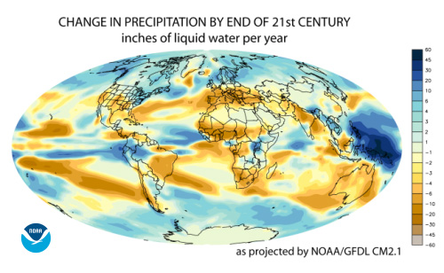 CHANGE IN PRECIPITATION BY THE END OF THE 21st CENTURY CHANGE IN PRECIPITATION BY THE END OF THE 21st CENTURY