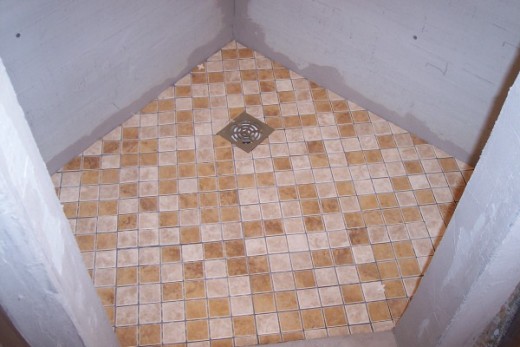 shower tile floor