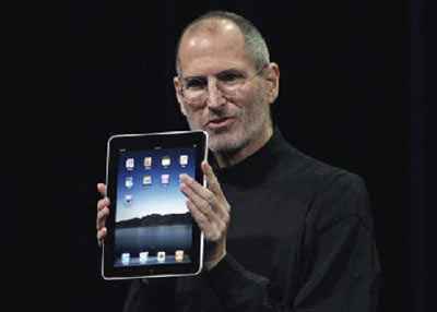 Steve Jobs Holds his new money printer