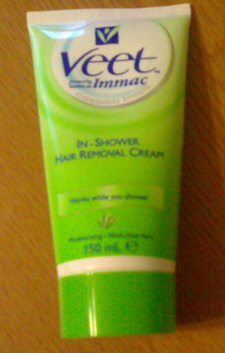Veet is a popular hair removing cream.
