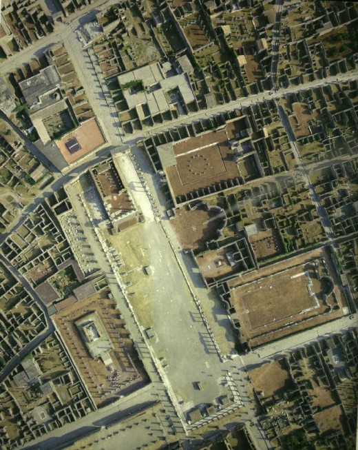 Pompeii birdseye view
