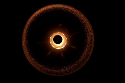 Is this a black hole? Nope! It's a woman's handbag, as seen by the Hubble!